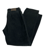 Wash2Wear W2W Suede Pants Blk Washable Women 34x30 Actual (32x30) Double... - $892.64 MXN