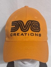 &quot;DV8 Creations&quot; Orange Adjustable Baseball Cap - Pre-owned - See Photos - £11.60 GBP