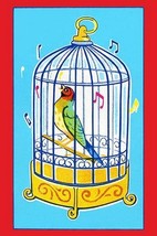 Song Bird in Cage - Art Print - £17.63 GBP+