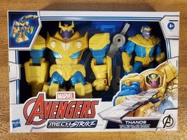 Marvel Avengers Mech Strike Thanos Figure With Infinity Mech Suit - NEW - £34.24 GBP