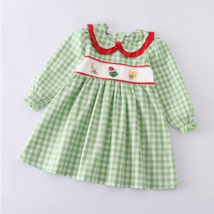 NEW Boutique Dr Seuss Grinch Stole Christmas Smocked Embroidered Dress - £5.50 GBP+