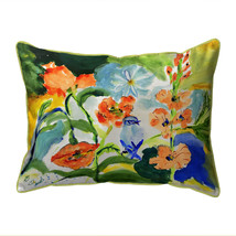 Betsy Drake My Garden Large Indoor Outdoor Pillow 16x20 - £47.20 GBP