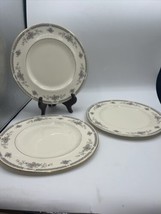 Royal Doulton Rebecca 10.5 in Dinner Plate Albion, Gray Pink Floral Set ... - $27.72