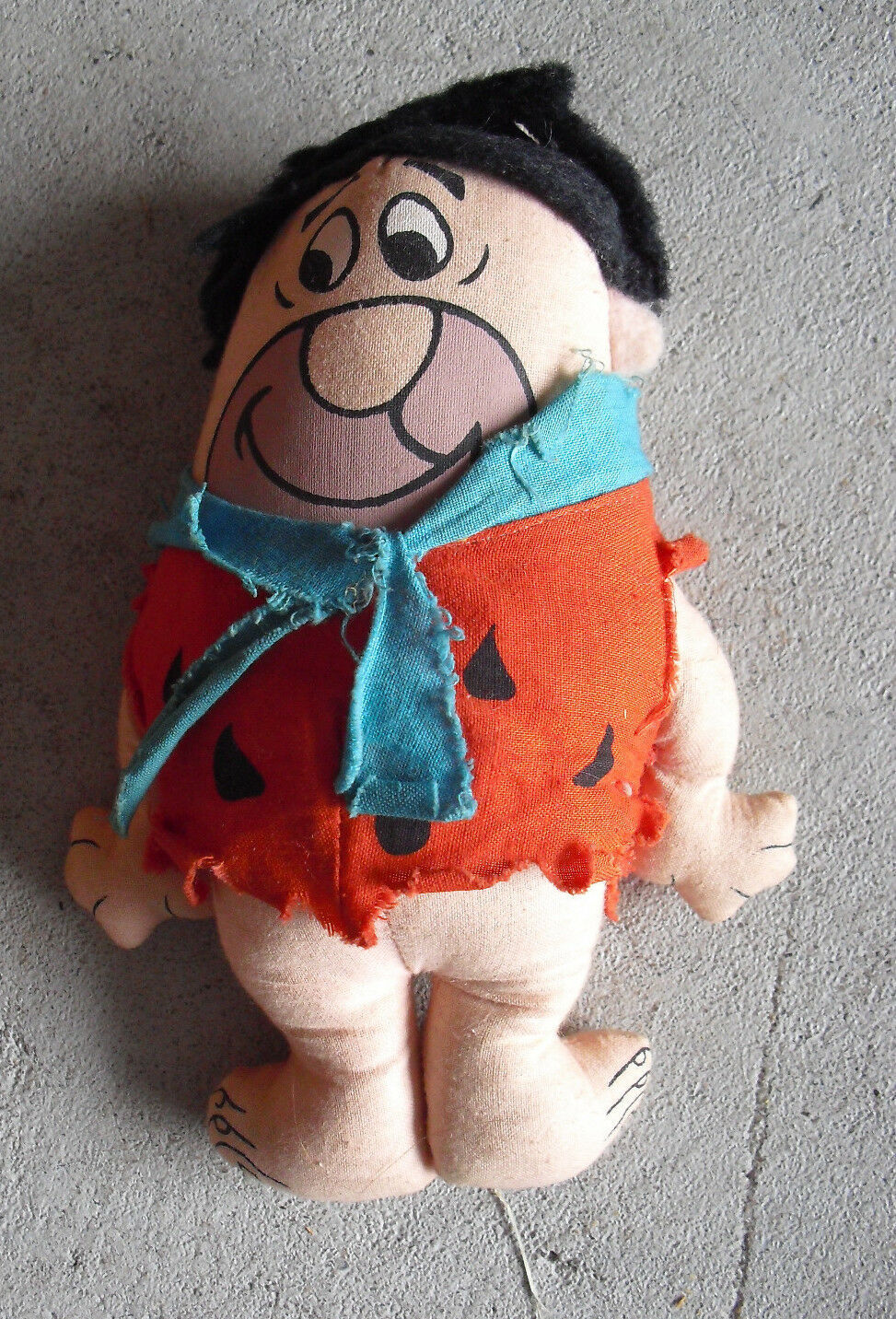 Primary image for Vintage 1970s Knickerbocker Cloth Fred Flintstone Doll 6 1/2" Tall
