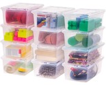 6 Quart Clear Storage Box, 12 Pack - $51.99