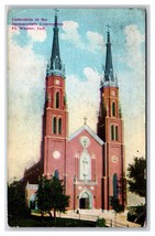 Cathedral of the Immaculate Conception Fort Wayne Indiana 1909 DB Postcard R22 - £2.78 GBP
