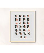 ABC Kitchen Cross Stitch Alphabet pattern pdf - ABC funny embroidery tea... - $4.29