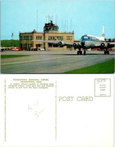 One(1) Ohio(OH) Youngstown Municipal Airport Planes Control Center VTG Postcard - £7.51 GBP