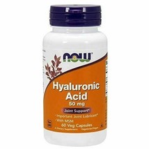 Now Hyaluronic Acid with MSM,60 Veg Capsules - £14.69 GBP