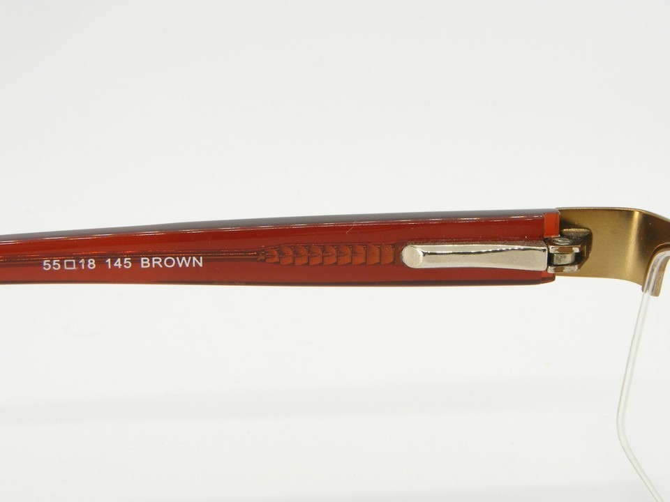 W/ TAG BMEC BIG CRUSH BROWN EYEGLASSES GLASSES FRAME B.M.E.C. 55-18-145 (NOTES) Item image 11