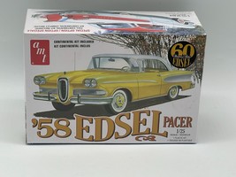 AMT &#39;58 EDSEL PACER w/CONTINENTAL KIT 1/25 SCALE MODEL KIT NEW - $34.64