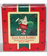 1986 Hallmark Christmas Ornament Rah Rah Rabbit handcrafted smal cheerle... - £10.98 GBP