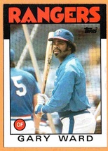 Texas Rangers Gary Ward 1986 Topps #105 nr mt   - £0.39 GBP