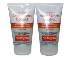 Neutrogena Oil-Free Acne Stress Control Power Clear Scrub 4.2 Oz / 125 ml 2 Pack - $13.00