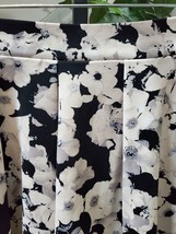Cynthia Rowley Pockets Floral Nylon Pull on A-Line Knee Length Skirt Size Medium - £22.12 GBP