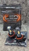 Set of 2 SEALIGHT F1 H11 Fog LED Headlight Bulbs 6000K White Bright - $5.99