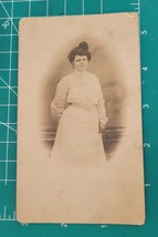 Antique Victorian Photo Pretty Lady Postcard Atlantic City Souvenir - £10.98 GBP