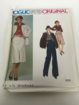 Vogue Paris Original Jean Patou Sewing Pattern 1283 Jacket Skirt Pants Vtg 12 - £14.23 GBP