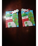 Set Of 2 Snowman Christmas Bags Small - £6.91 GBP