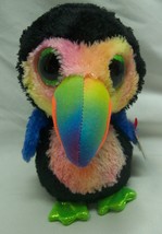 Ty Beanie Boos Big Eyed Colorful Beaks The Toucan 6" Plush Stuffed Animal New - $14.85