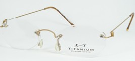 Titanium Ultralight Eyewear 6403 001 Sand Gold Eyeglasses Glasses 52-18-140mm - £80.06 GBP