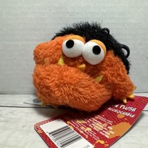 Ryan&#39;s World 4&quot; Clip On Plush Toy Moe Orange Monster New Pocket Watch - $15.83