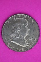 1949 D Ben Franklin Silver Half Dollar FBL Exact Coin Shown Authentic N480 - $54.99
