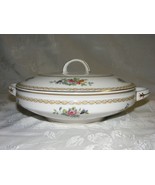 Vintage Nippon China 10th Mark White w Floral Boquet Covered Casserole D... - $780.86 MXN