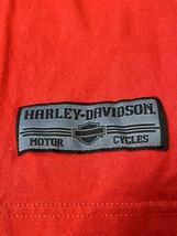Harley Davidson Medium Long Sleeve Red Shirt W San Jacinto Harley Embroidered - £15.72 GBP