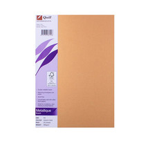 Quill A4 Metallique Board 285gsm (Pack of 25) - Autumn Gold - $50.54