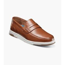 Nunn Bush Luca Moc Toe Penny Loafer Walking Shoes Cognac Multi 85103-229 image 3
