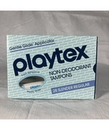 Vintage 80&#39;s PROP Blue Box Playtex Slender Regular Tampons Gentle Glide ... - $25.72 CAD