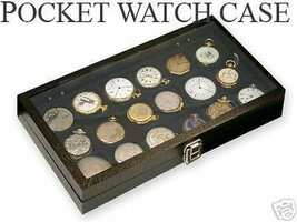  Watch Show Case Display Antique Jewelry Supply box for 18 pocket watches - $53.95