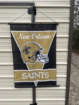 NFL New Orleans Saints 28x40 Satin Polyester Wall Banner - £11.59 GBP