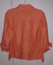 Coldwater Creek Ladies 3/4-SLEEVE RAYON/POLY/LINEN Crinkle TOP-PXL-NWOT-NICE - £12.55 GBP