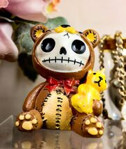 Furrybones Voodoo Teddy Bear With Honey Bear Bottle Skeleton Statue 2.5&quot;... - €12,84 EUR