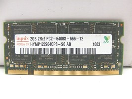 Hynix 2GB DDR2 Laptop RAM Memory HYMP125S64CP8-S6 AB Toshiba PC - $20.53