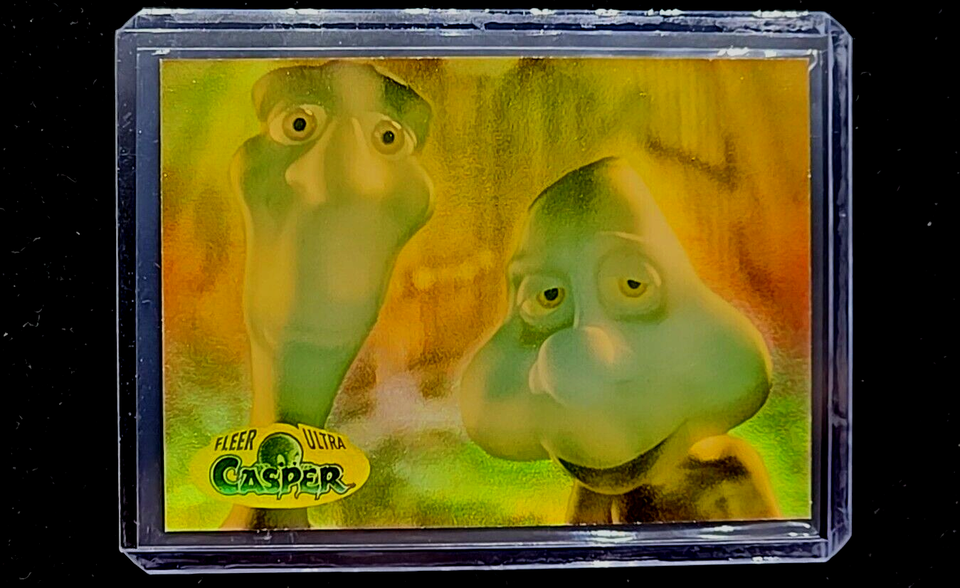 1995 Fleer Ultra Casper Prismatic Gold Foil #12 Stretch and Stinkie Movie Card - $2.88