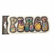 Dan Morris Peace Script Text Vinyl Sticker Sun Moon Hippie - £3.17 GBP