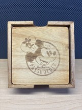 New Disney Annual Passholder Wooden Coaster Set Minnie Mouse Set of 4 Epcot - €9,45 EUR