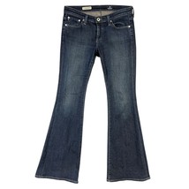 AG Adriano Goldschmied Jeans Dark Blue Denim The Belle Petite Flare Wome... - $56.99