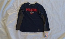 NBA Prime Kids Boy&#39;s Long Sleeve New Orleans Pelicans Navy Blue Size L-7 - £16.92 GBP