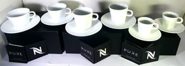 Nespresso Set 3X2 Pure Cappuccino,Lungo,Espresso Cups &amp;3X2 Saucers Box W... - £515.58 GBP