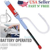 25&quot; 2Gal/Min Battery-Powered Siphon Handheld Liquid Transfer Pump Gas/Oi... - $31.99