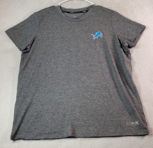 NFL Detroit Lions Michael Strahan Shirt Unisex Large Gray Short Sleeve F... - £9.56 GBP