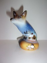 Fenton Glass Home Sweet Home Cabin Deer Bird Fox Figurine LE #9/40 Kim Barley - £145.38 GBP