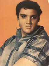 Elvis Presley Vintage Magazine Pinup Elvis In Button Up - $3.95