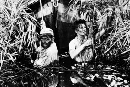 Humphrey Bogart &amp; Katharine Hepburn pulling boat The African Queen 18x24 Poster - £19.13 GBP