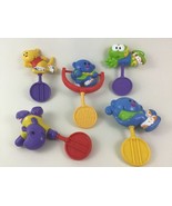 Animal Baby Toys Fisher Price 5pc Lot Hippo Monkey Frog Leopard Chew Toy... - $14.80