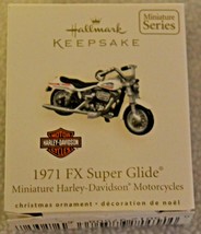 Hallmark Keepsake Harley Davidson Miniature Series Ornament: 1971 FX Super Glide - £10.52 GBP